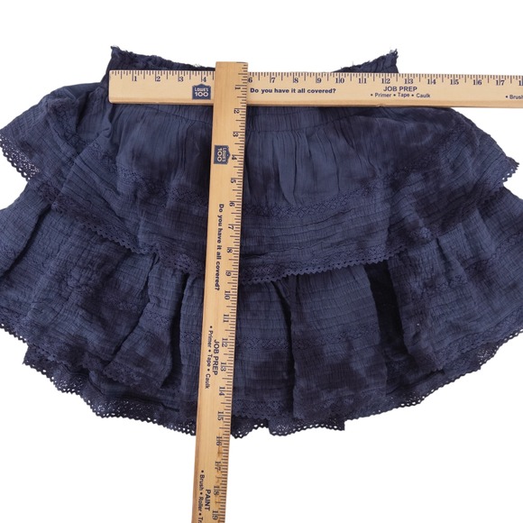 NWT Aerie Women's Medium‎ Tie Dye Blue Tiered Rock N Ruffle Skirt NEW - Picture 5 of 6